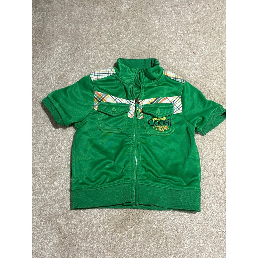 Coogi 2t short‎ sleeve green jacket
